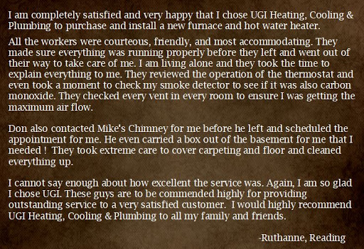 HVAC Contractor «UGI Heating, Cooling & Plumbing», reviews and photos, 340 W Roseville Rd #2, Lancaster, PA 17601, USA