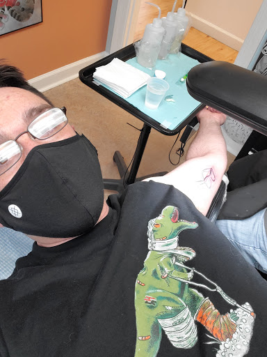 Explore leg piece tattoo ideas, creative tattoo ideas in Virginia Beach, available at Studio Evolve