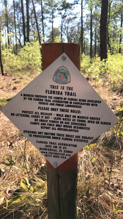 Unoffical parking for the Florida Trail
