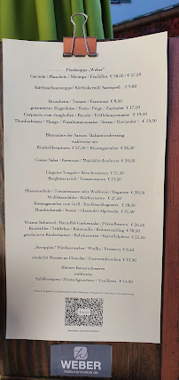 Restaurant Restaurant Weber à Rottach-Egern (le menu)
