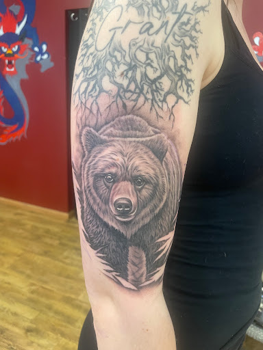 Explore colorful sleeve tattoo ideas, creative tattoo ideas in Wenatchee, available at Ole Soul Studio