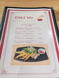 Restaurant Restaurant Chez Wu 吴记炒面 à Clermont-Ferrand (la carte)