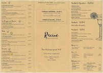 Menu du Racine Restaurant à Avignon