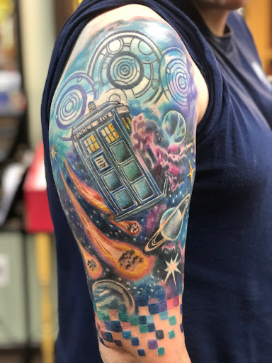 Explore irish flag tattoo ideas, creative tattoo ideas in Bethpage, available at Village Tattoo