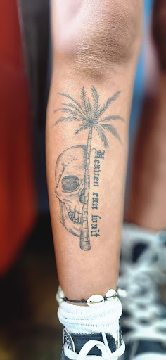 Explore mens tattoo filler ideas, creative tattoo ideas in Indianapolis, available at Revved Up Tattoos