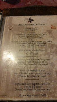 Menu / carte de Restaurant Le Guillaume Le Conquérant à Dives-sur-Mer