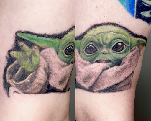 Explore wrap tattoo ideas, creative tattoo ideas in Loganville, available at Blue Siren Tattoos