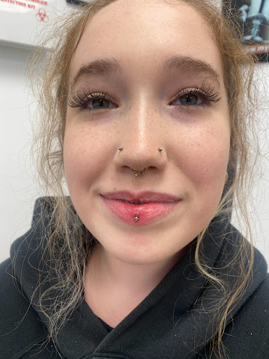 Explore mens patchwork tattoo ideas, creative tattoo ideas in Myrtle Beach, available at Professional Body Piercing by Jackie