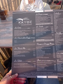 Le Kayoc à Lacanau menu