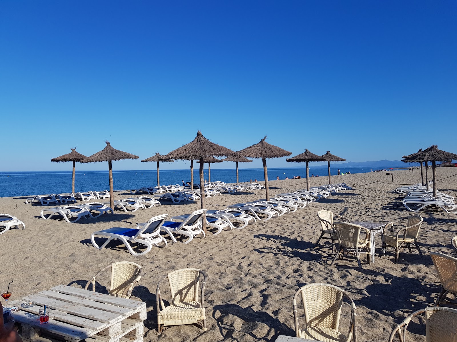 Photo of Barcarès beach with turquoise pure water surface