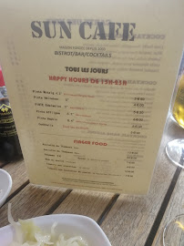 SUN CAFE à Paris menu