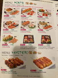 Menu / carte de ZEN restaurant asiatique à Villeneuve-le-Roi