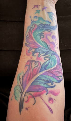 Explore phoenix rising tattoo ideas, creative tattoo ideas in Richmond, available at Loose Screw Tattoo