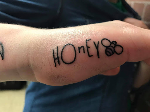 Explore dyslexia tattoo ideas, creative tattoo ideas in Milan, available at Apocalyptic Ink Studio