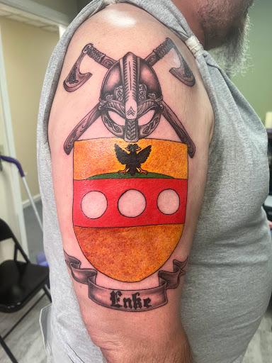 Explore womens chest tattoo ideas, creative tattoo ideas in Alfred, available at Tattooed Spirit