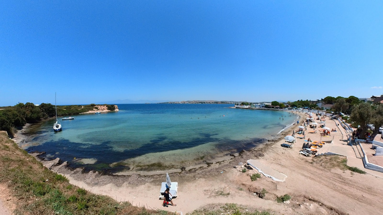 Foto di Sarikum II Plaji con una superficie del sabbia beige