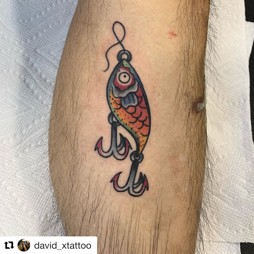 Explore male leg tattoo ideas, creative tattoo ideas in Fayetteville, available at American Tattoo Society of Fayetteville