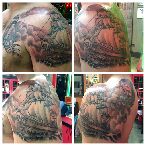 Explore wrestling tattoo ideas, creative tattoo ideas in Reno, available at Aces Tattoo