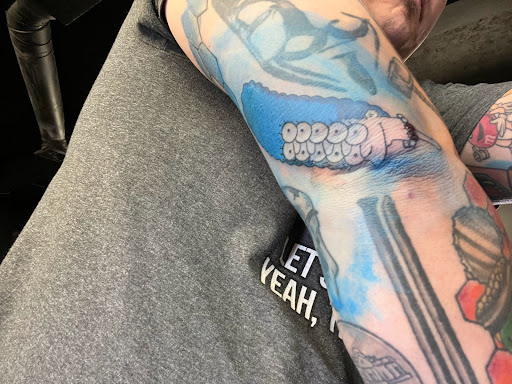 Explore american flag sleeve tattoo ideas, creative tattoo ideas in Akron, available at Empire Ink - Custom Tattoos & Art Gallery