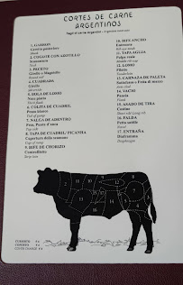 Don Juan à Milan menu