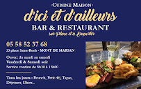 Menu / carte de D'ici & D'ailleurs cuisine du monde à Mont-de-Marsan