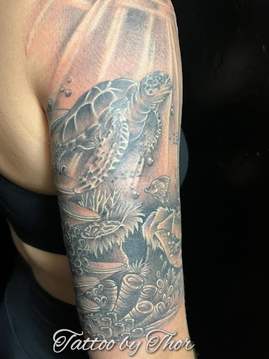 Explore small spider tattoo ideas, creative tattoo ideas in San Tan Valley, available at Frontier Tattoo Company