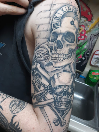 Explore cover up foot tattoo ideas, creative tattoo ideas in Fort Smith, available at Hanging City Body Modification