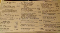 Le Bistrot du Vingt à Boulogne-sur-Mer menu