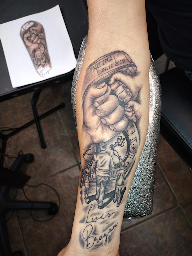Explore footprint tattoo ideas, creative tattoo ideas in Searcy, available at Eternal Art Tattoo Studio lc