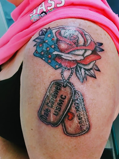 Explore hiking tattoo ideas, creative tattoo ideas in Anniston, available at Ink Therapy LLC Tattoo Studio