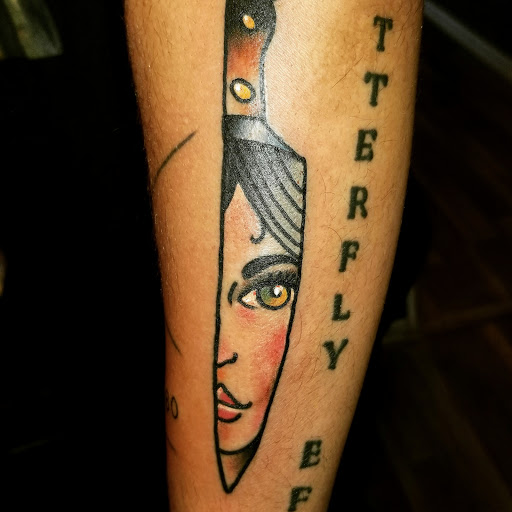 Explore st michael tattoo ideas, creative tattoo ideas in Covington, available at River Ratz Tattoo