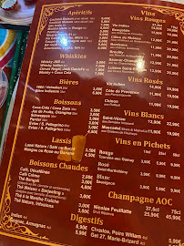 Menu / carte de Megna à Vincennes