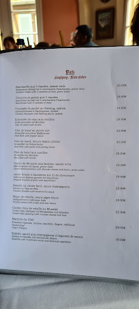 Caveau d'Eguisheim à Eguisheim menu