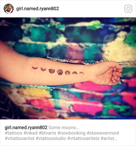 Explore simple silver lining tattoo ideas, creative tattoo ideas in Stowe, available at World Famous Monkey House Customs