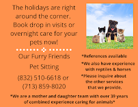 Our Furry Friends Pet Sitting - Photo 1 - Car repair in , The Woodlands