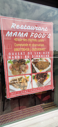 Menu / carte de MAMA FOOD'S à Calais