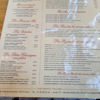 Su Misura à Paris menu