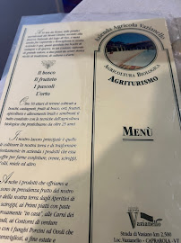 Restaurant Agriturismo Vazianello à Caprarola (le menu)