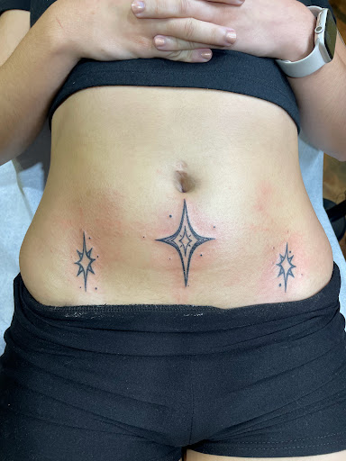 Explore family tattoo ideas for women, creative tattoo ideas in Marietta, available at The Queen Bee Tattoo and Piercing Parlour