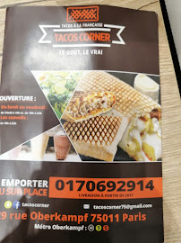 Aliment-réconfort du Restauration rapide Tacos Corner à Paris - n°9