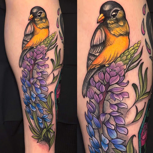 Explore sewing tattoo ideas, creative tattoo ideas in North Berwick, available at Skull and Snake Tattoo Studio Art Gallery