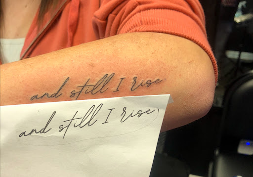 Explore flag tattoo ideas, creative tattoo ideas in Williamsburg, available at Relentless Ink