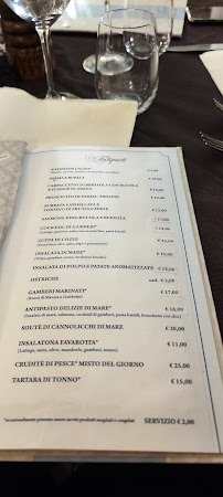 Menu du Ristorante Arabesque à Terrasini