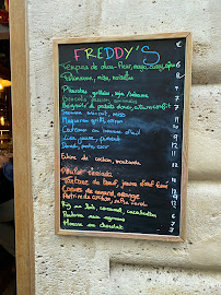 Freddy's à Paris menu