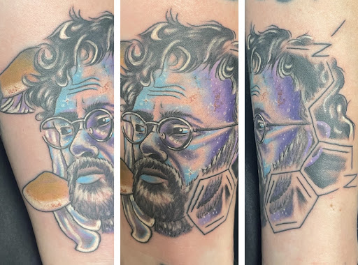 Explore bee tattoo ideas for women, creative tattoo ideas in Athens, available at United Ink Tattoos and Body Piercings