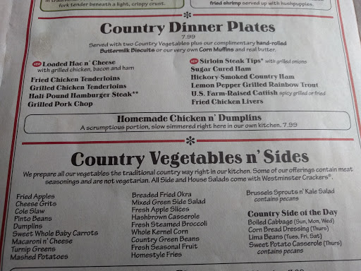 American Restaurant «Cracker Barrel Old Country Store», reviews and photos, 2012 E 59th St, Anderson, IN 46013, USA