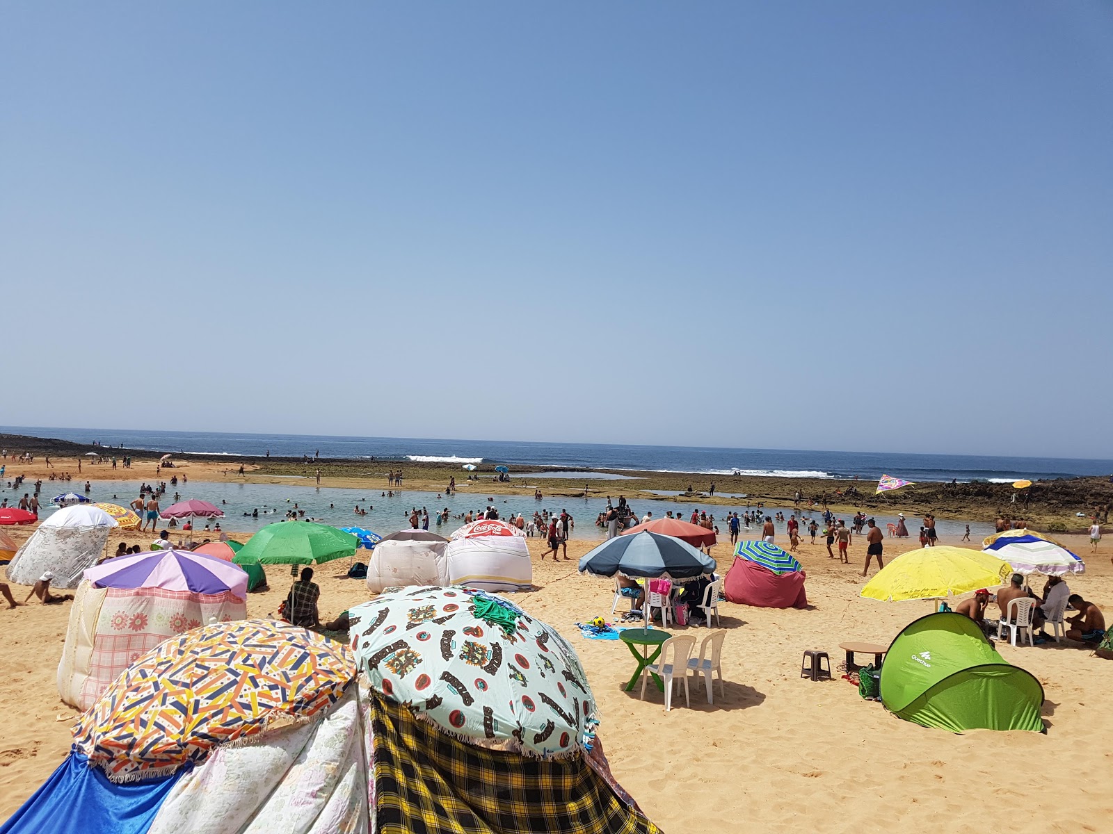 Zdjęcie Sidi Belkheir Beach shaty sydy balkhyr położony w naturalnym obszarze