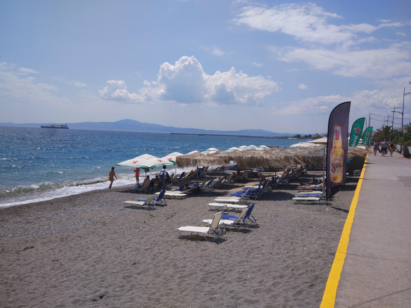 Paralia Kalamatas'in fotoğrafı düz ve uzun ile birlikte