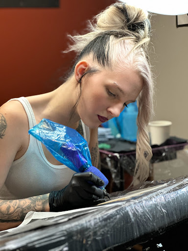 Explore train tattoo ideas, creative tattoo ideas in Logansport, available at Mobs Haven