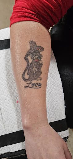 Explore pitbull dog tattoo ideas, creative tattoo ideas in Stetsonville, available at Solace Ink Company LLC